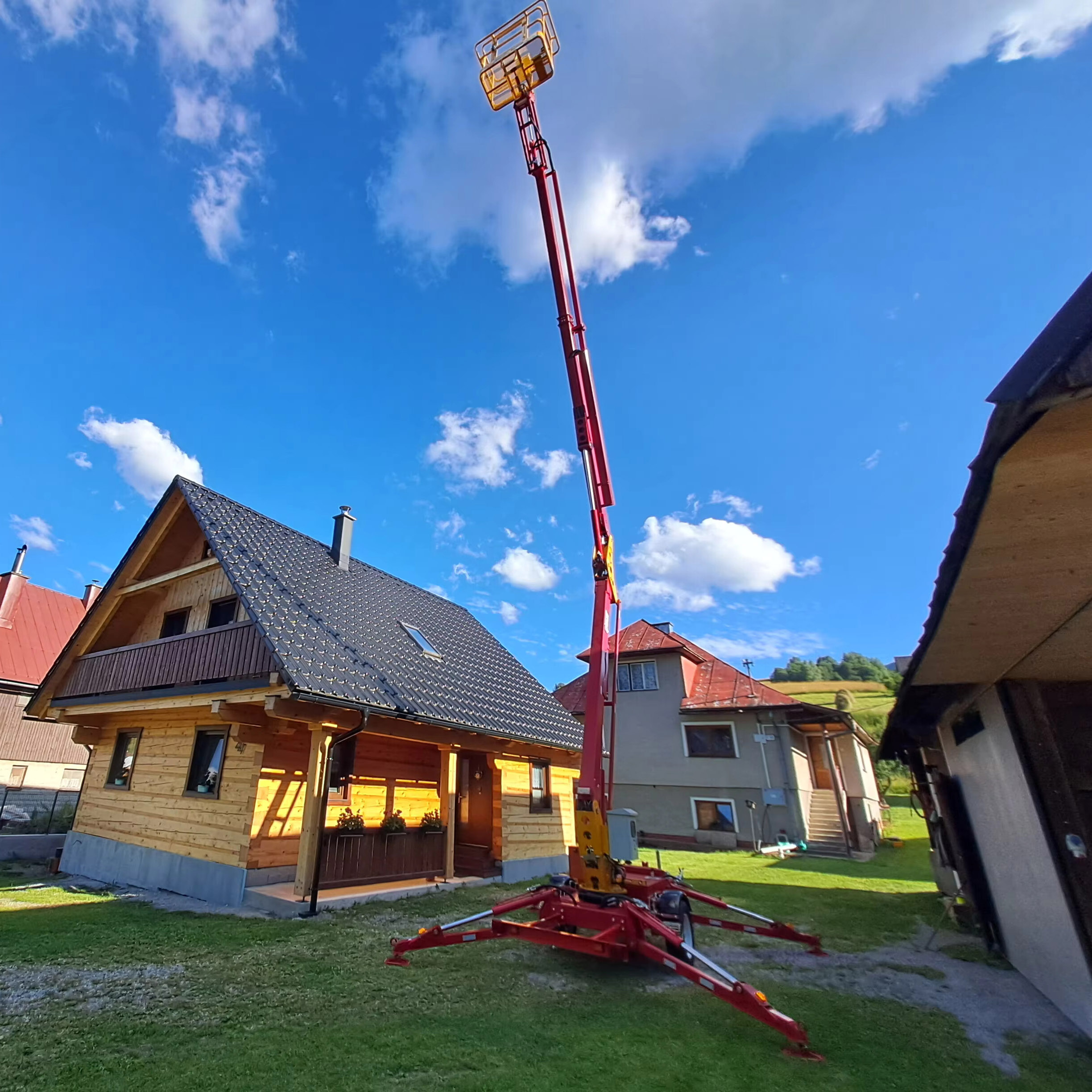 ZMT P-997 10m 12m 14m 16m 18m 20m 22m Hydraulic Man Mobile Bucket Aerial Work Towable Cherry Picker Trailer Mounted Boom Lift