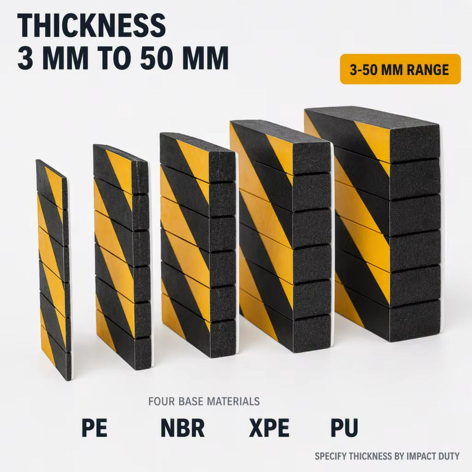Warehouse Rack Column Guard Foam Garage Parking Wall Protector NBR XPE PU 3-50mm Cuttable Panel OEM Factory