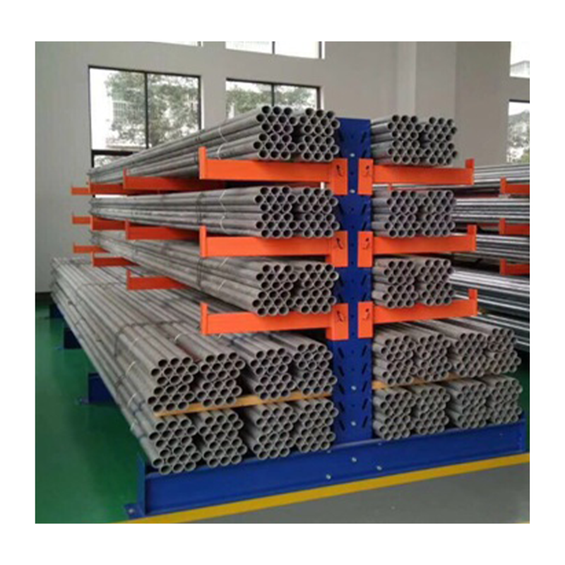 Logistics Warehouse Long Cargo Arrangement Assembly Cantilever Racking Heavy Duty System Corrosion Resistant 2000kg Load 3-5