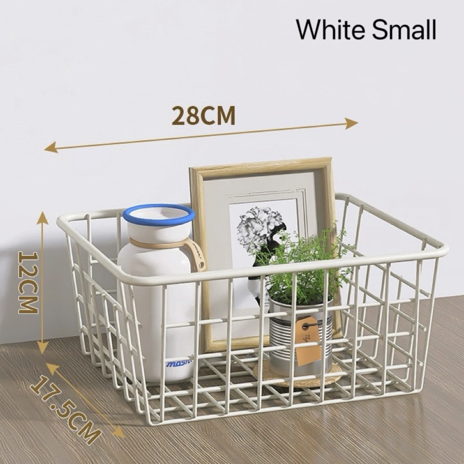 Metal Wire Organizer Baskets Storage Baskets Pantry Baskets for Kitchen Living Room