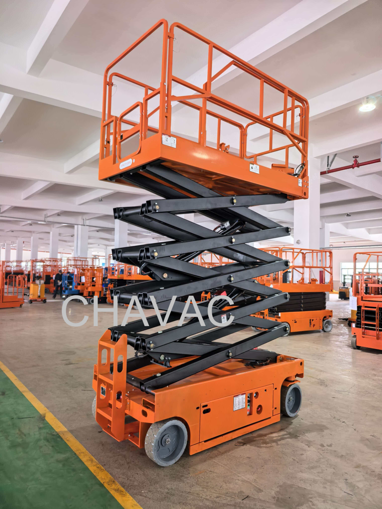 Full Automatic Self Propell Hydraulic Electric Lifting Platform Automatic Walking Manned Elevator Scissor Lift