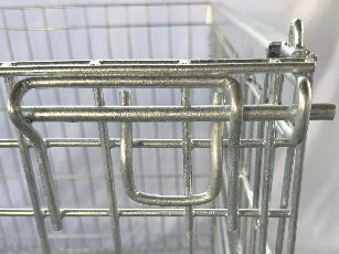 Industry Hanging Storage Wire Baskets Collapsible Stillage Cage Wire Mesh Container Pallet Box Foldable Metal Storage Pallet