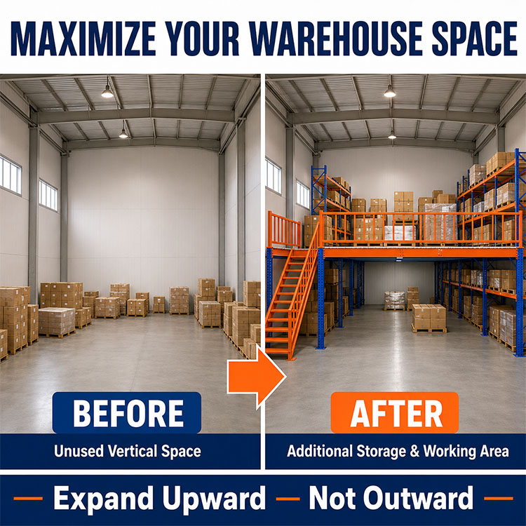 Steel Mezzanine Floors System Modular Industrial Storage Platform Rack for Warehouse