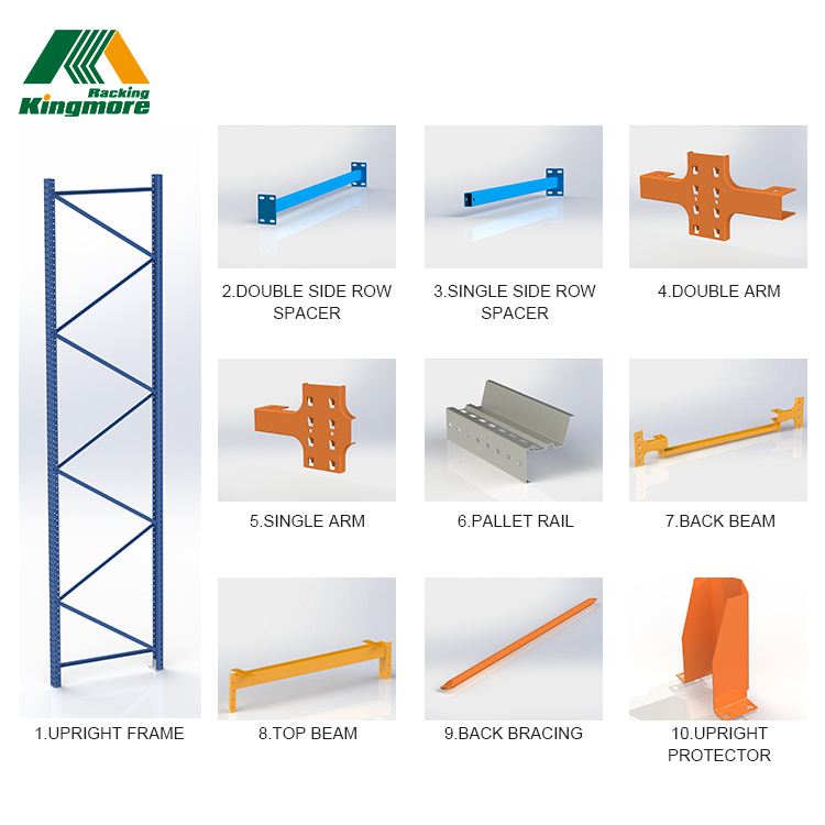 Drive-in Racking System FILO Warehouse Storage Van High Density Pallet Racking System Heavy Duty Racks