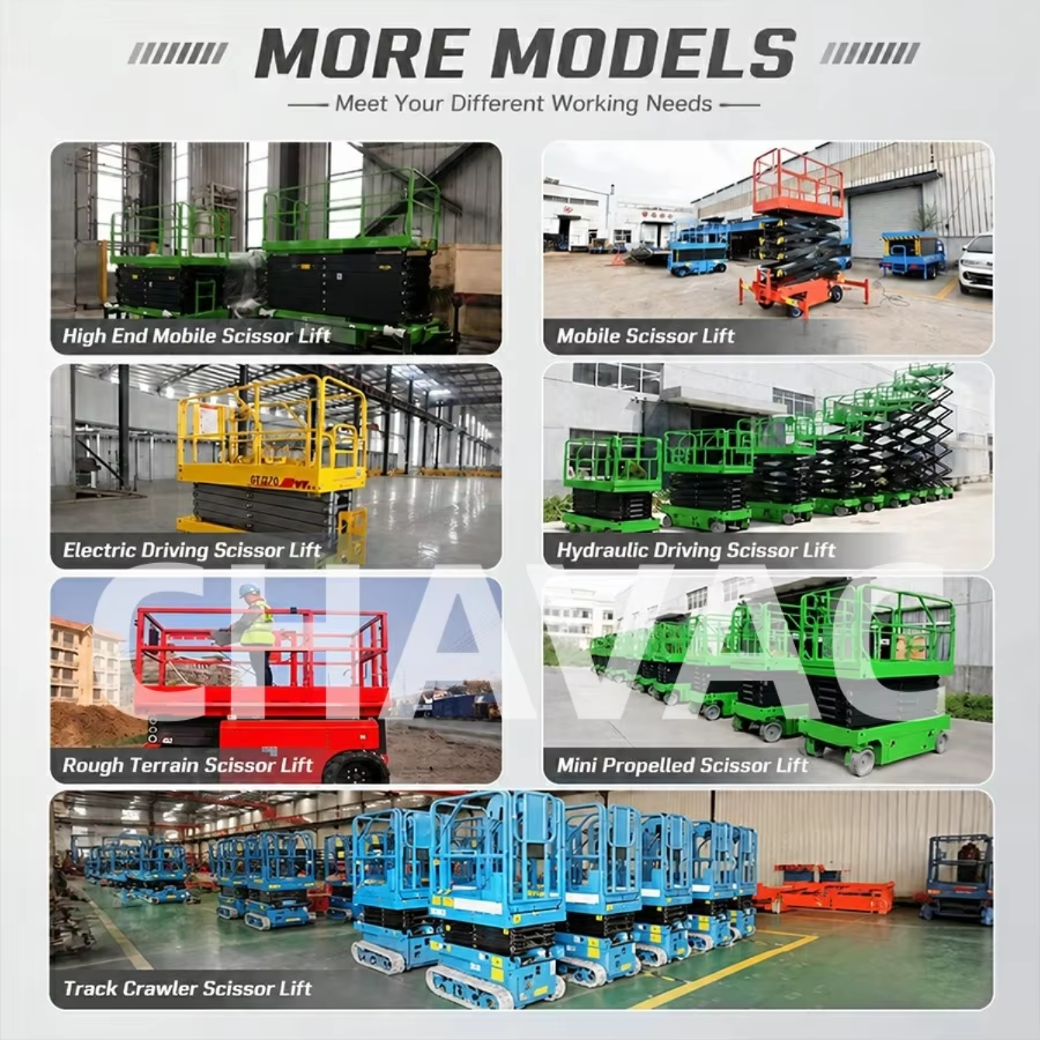 Full Automatic Self Propell Hydraulic Electric Lifting Platform Automatic Walking Manned Elevator Scissor Lift