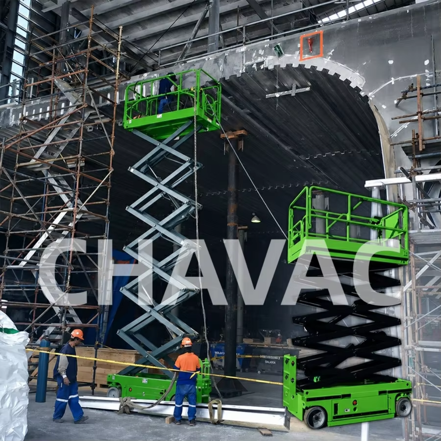 Full Automatic Self Propell Hydraulic Electric Lifting Platform Automatic Walking Manned Elevator Scissor Lift