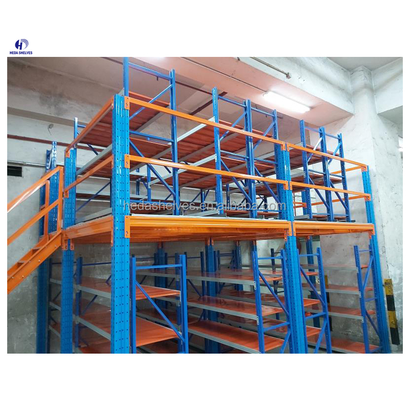 Warehouse Multi-Level Steel Mezzanine Floor Racking System
