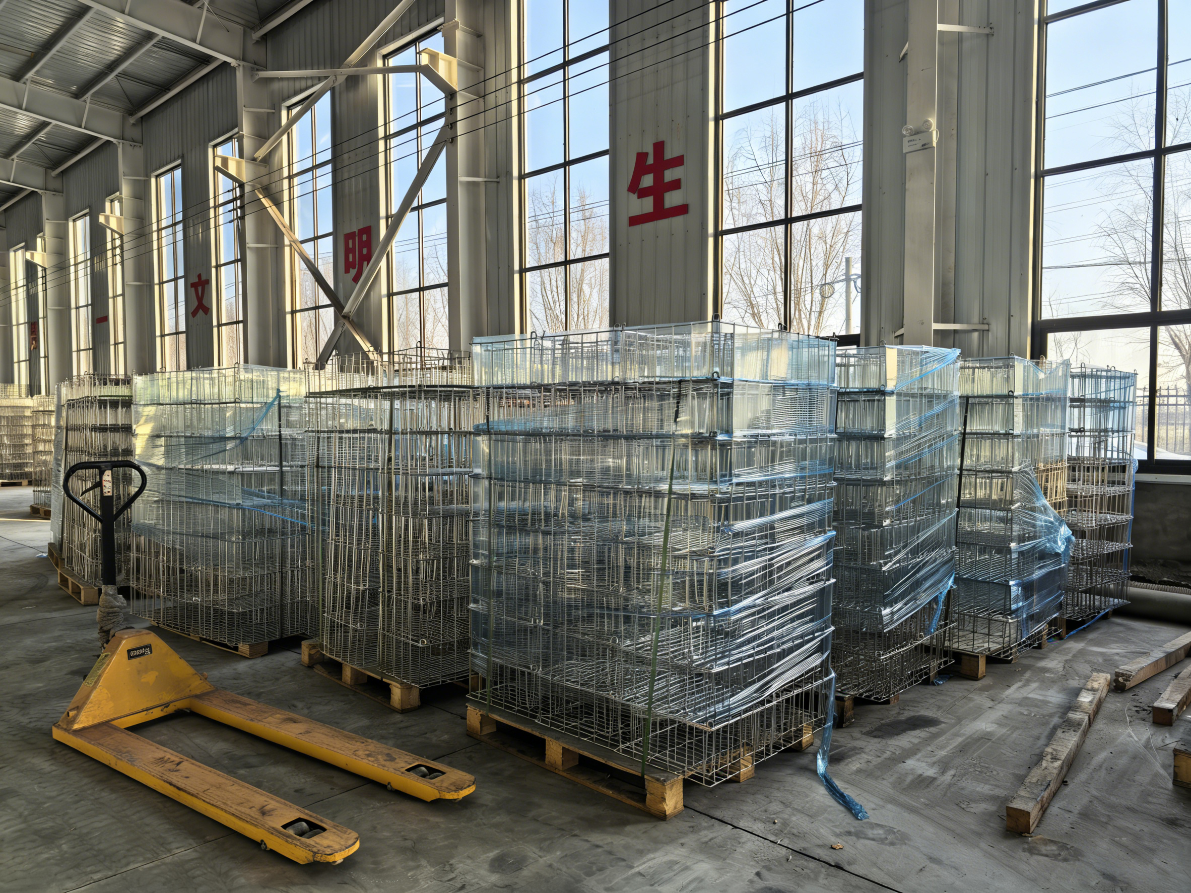 Stackable Industrial Wire Mesh Storage Baskets Eco-Friendly Durable Stainless Steel Sorting Organizing Hardware