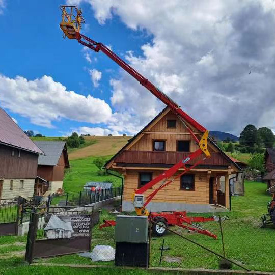 ZMT P-997 10m 12m 14m 16m 18m 20m 22m Hydraulic Man Mobile Bucket Aerial Work Towable Cherry Picker Trailer Mounted Boom Lift