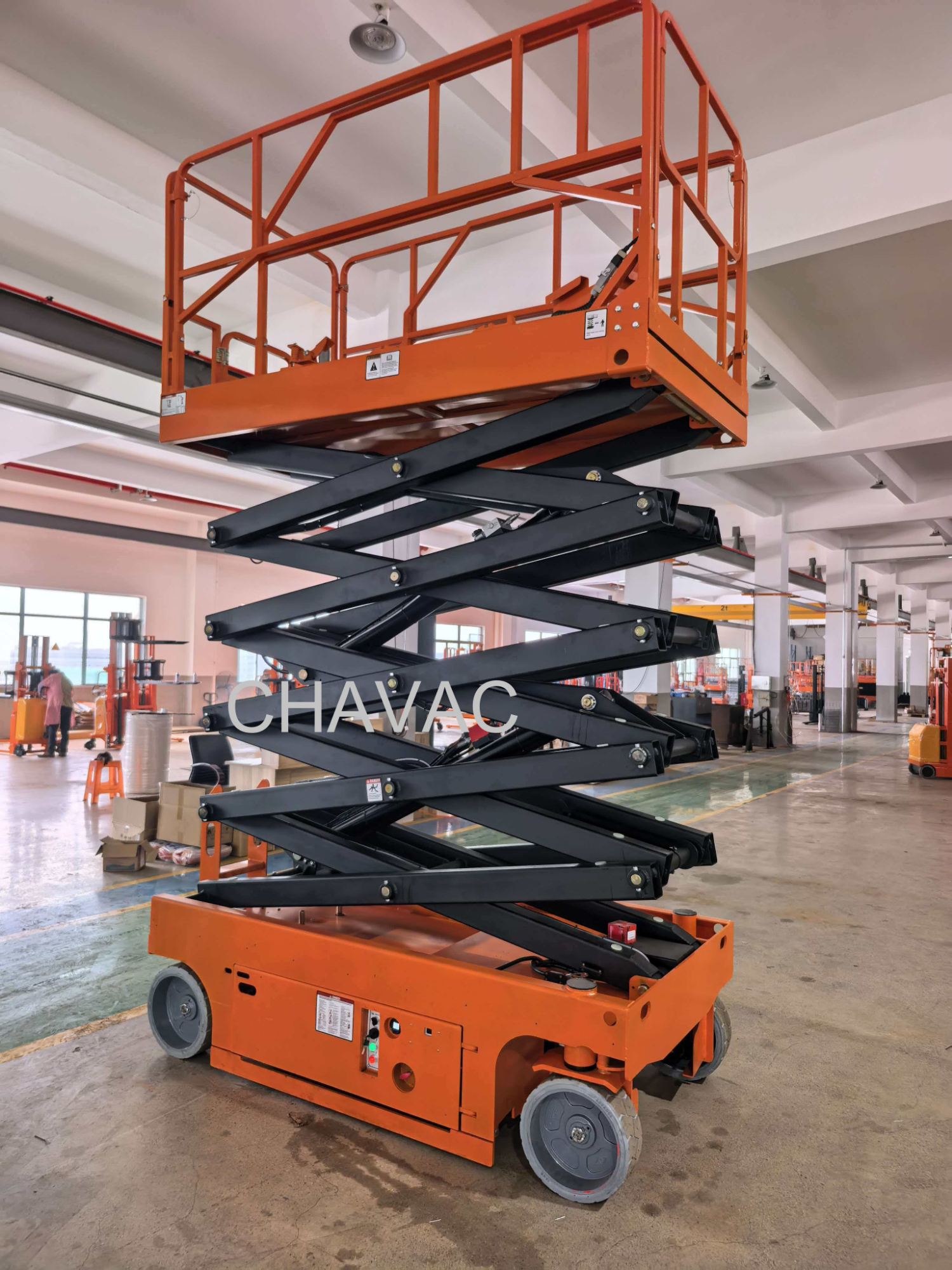 Full Automatic Self Propell Hydraulic Electric Lifting Platform Automatic Walking Manned Elevator Scissor Lift