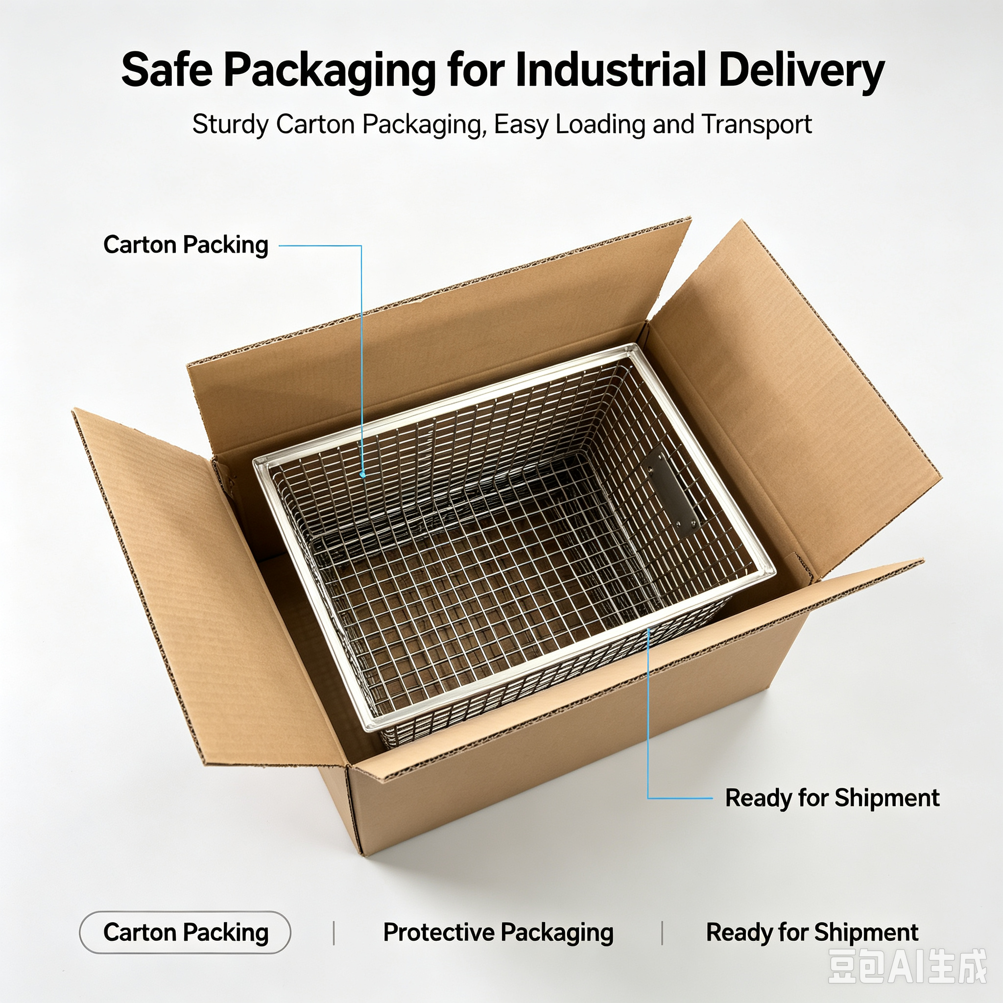 Stackable Hardware Organizing Basket Scene