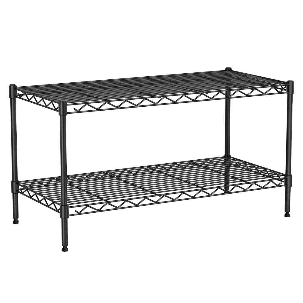 Customized Metal Wire Shelving Unit Heavy Duty Adjustable 5 Tier Wire Storage Shelf for Warehouse Garage Kitchen Supplier