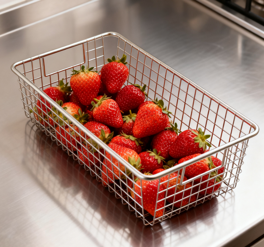 Factory Modern Multifunction Stainless Steel 304 316 Woven Wire Mesh Baskets with Customizable Size &amp; Shape for Storage