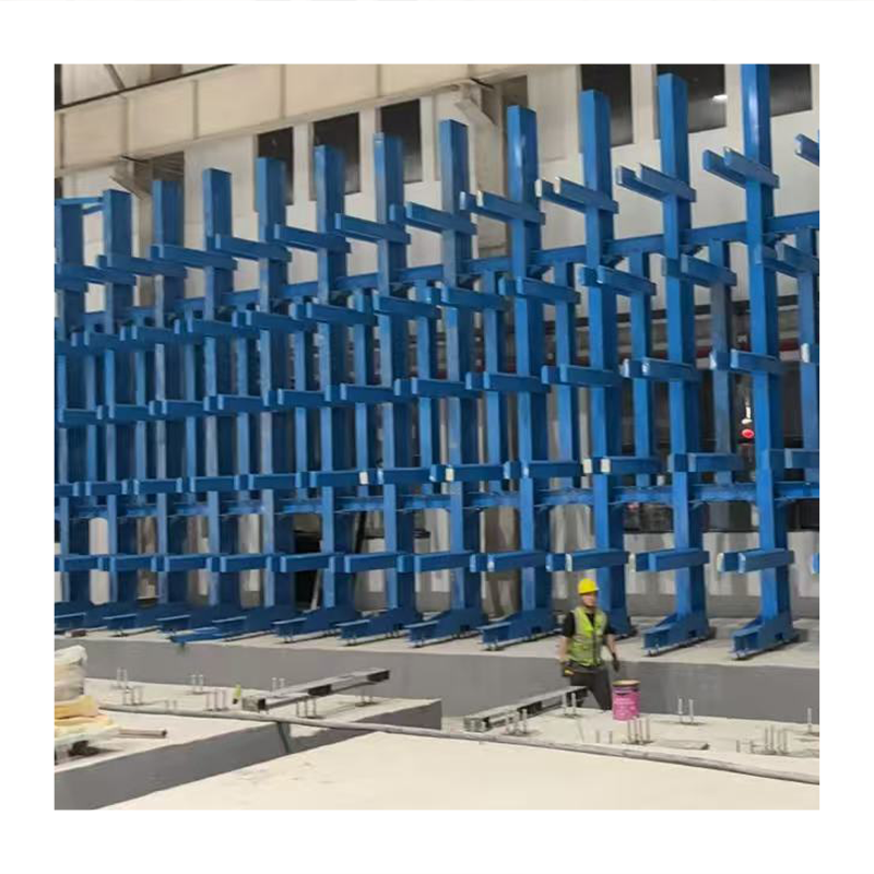 Logistics Warehouse Long Cargo Arrangement Assembly Cantilever Racking Heavy Duty System Corrosion Resistant 2000kg Load 3-5