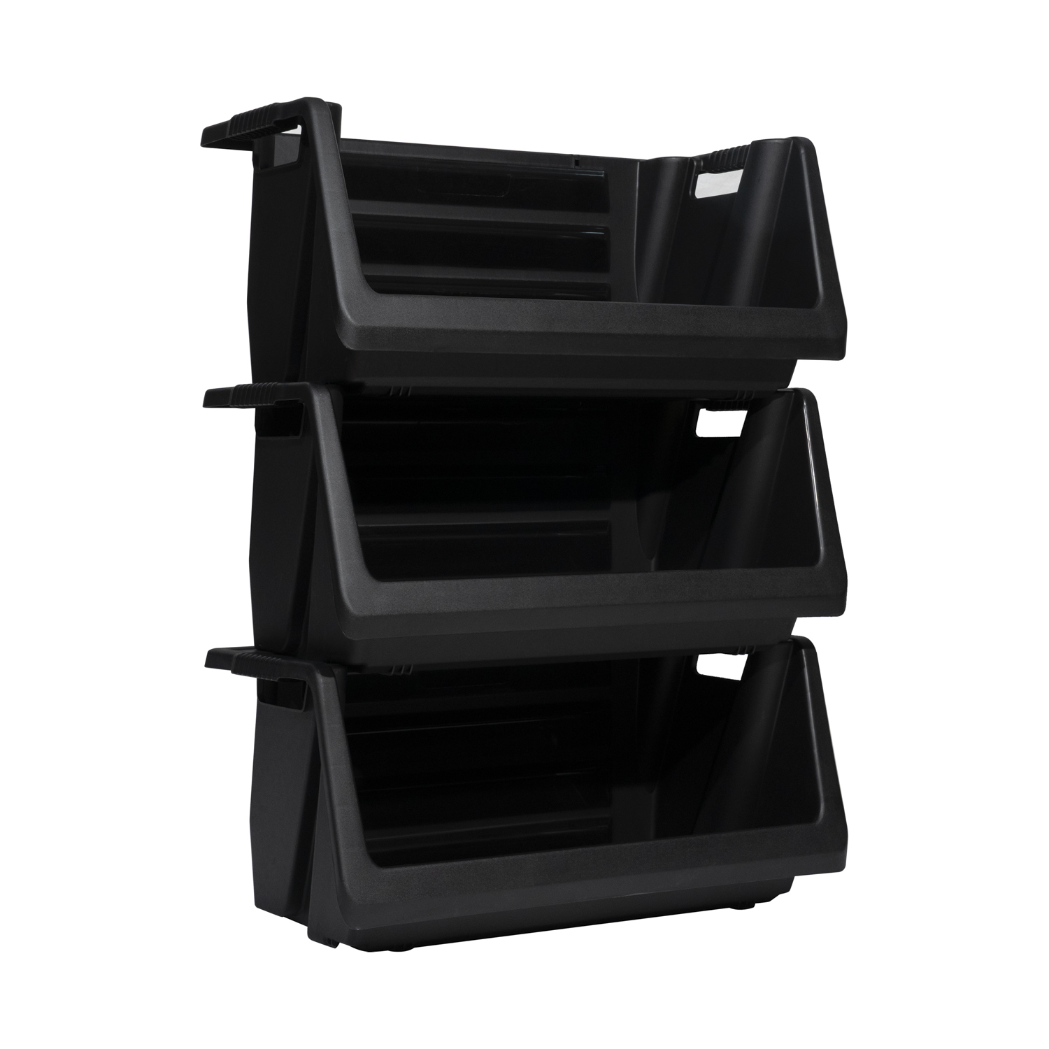 Industrial Grade Stackable Plastic Picking Bins Warehouse Shelf Storage Bins Good Shelf Bins for Tools Parts Storage