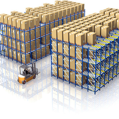 HIigh Density Rack Gravity Flow Racking for Large Load Capacity Storage