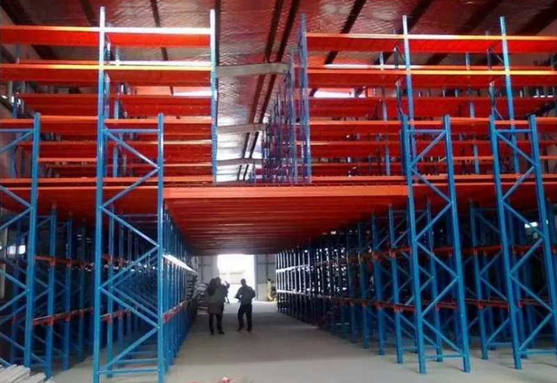 Warehouse Mezzanine Modular Racks Platform Structure Anti-Collision Features Steel Construction European-Style Warehouse