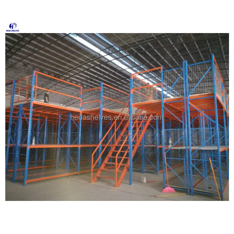 Warehouse Multi-Level Steel Mezzanine Floor Racking System