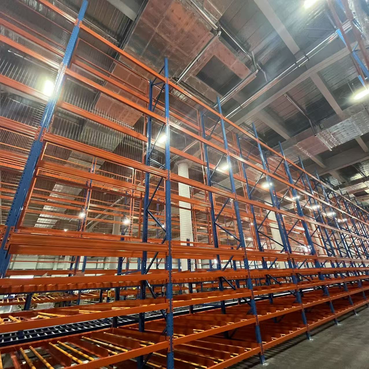Heavy Duty Steel 5-Layer Durable Carton Gravity Flow Rack Customizable Flow-Through Racking System for FIFO Inventory