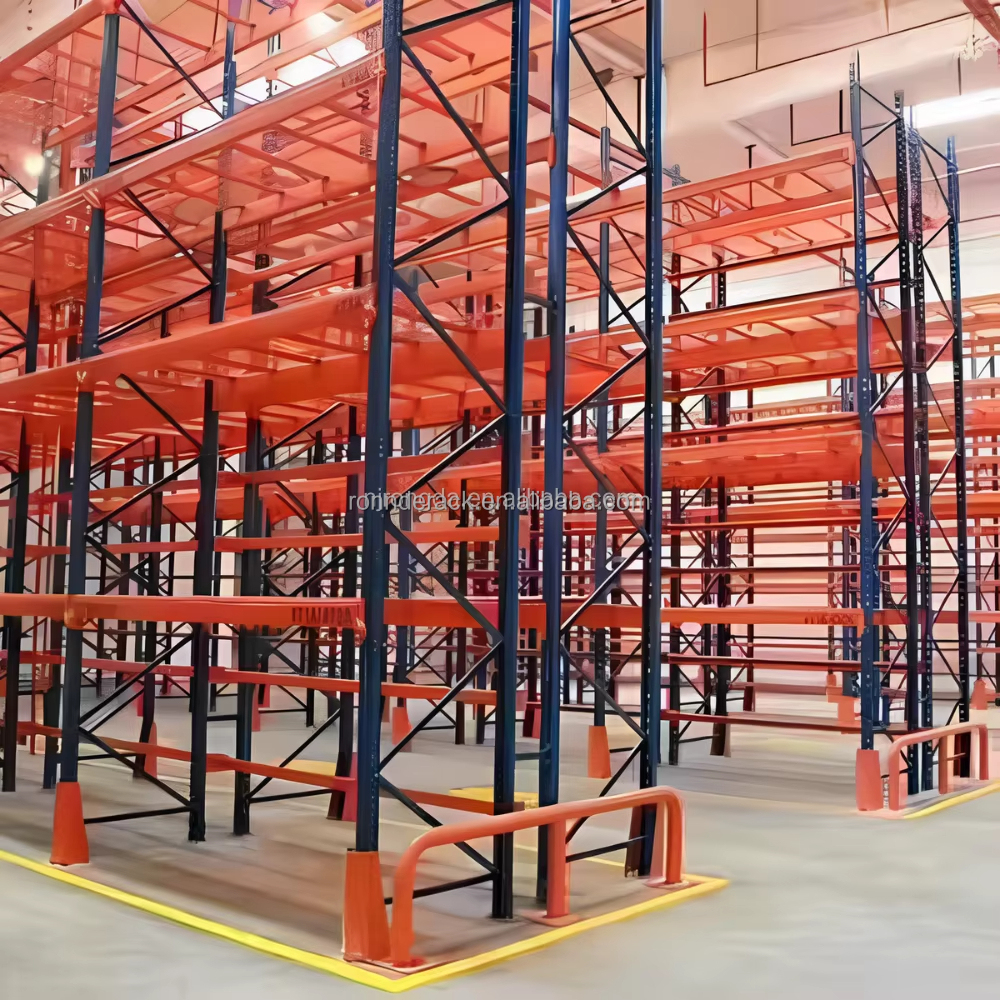 Industrial Warehouse Storage Racks Very Narrow Aisle Racking System VNA Steel Pallet Rack