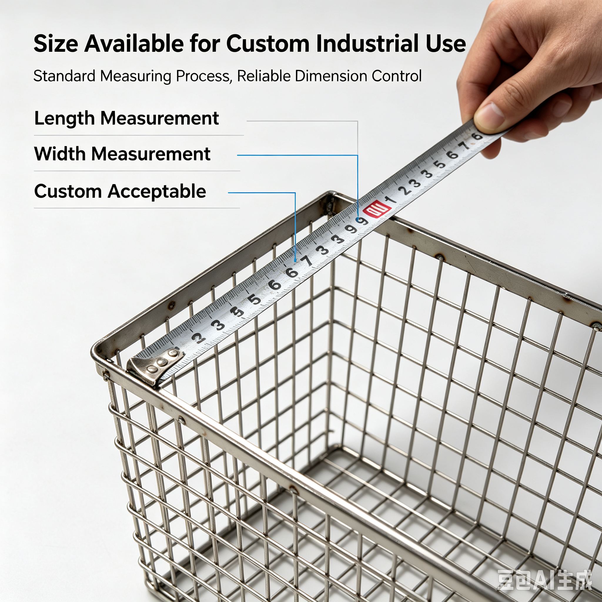 Wire Mesh Organizing Basket Details