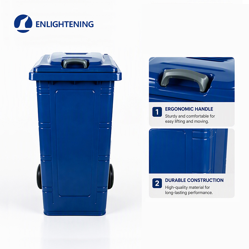 High Quality 240L Customizable Large Galvanized Steel Heavy Duty Eco-Friendly Commercial Outdoor Storage Bin