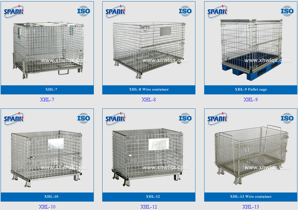 Spark Custom Heavy-Duty Steel Folding Storage Box 1600kg Capacity Lockable Design Wire Construction Cargo Equipment