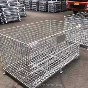 Heavy Duty Foldable Wire Container Storage Cage