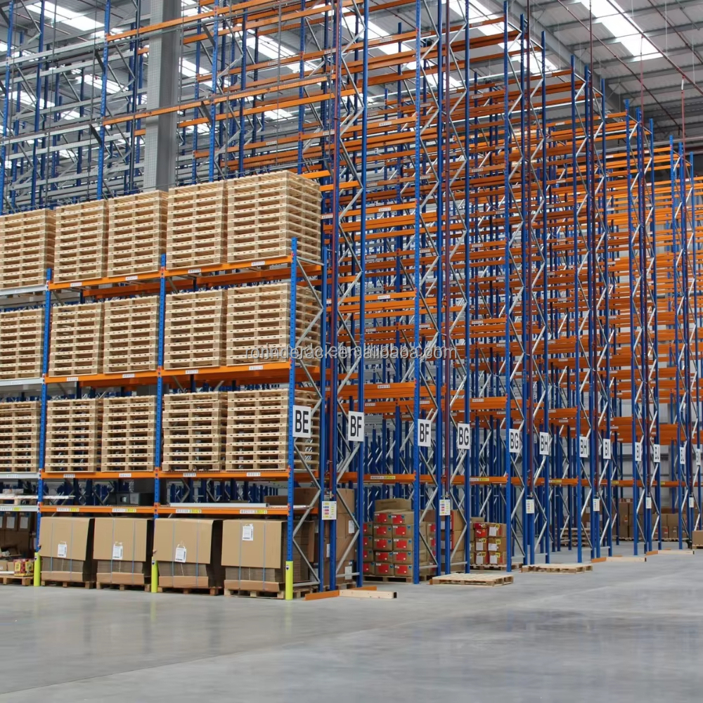 Industrial Warehouse Storage Racks Very Narrow Aisle Racking System VNA Steel Pallet Rack