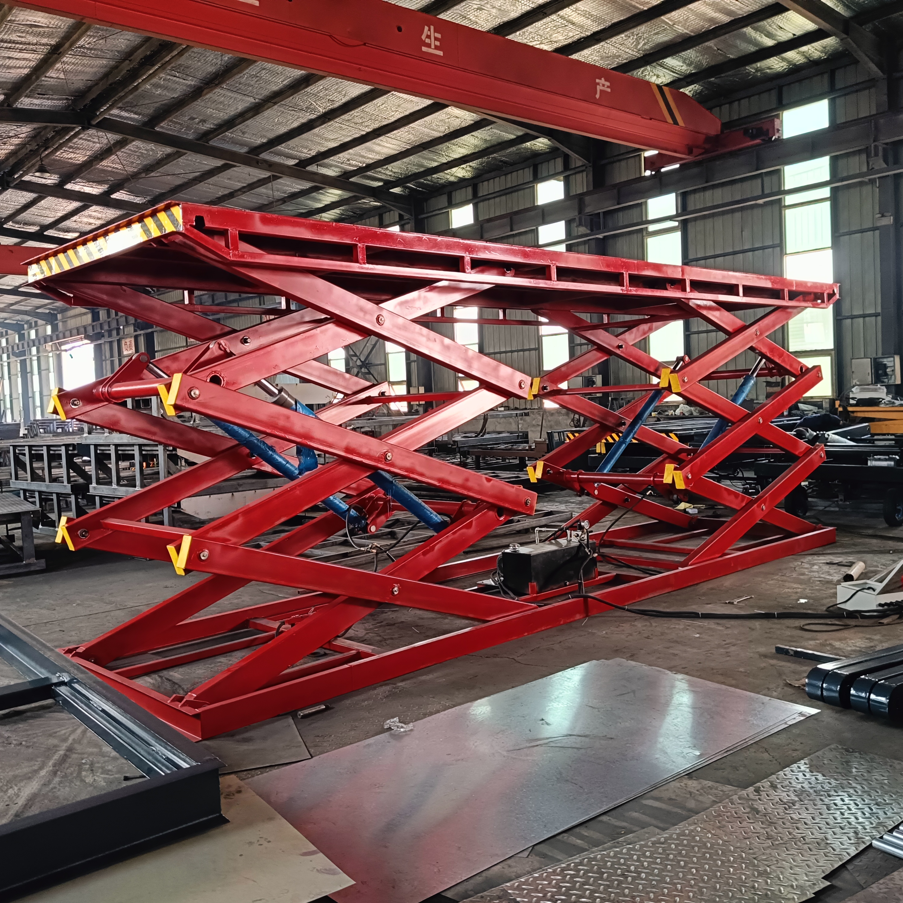 Fixed Electric Scissor Lift Table/ Stationary Hydraulic Scissor Lift Platform for Goods Car Lifting
