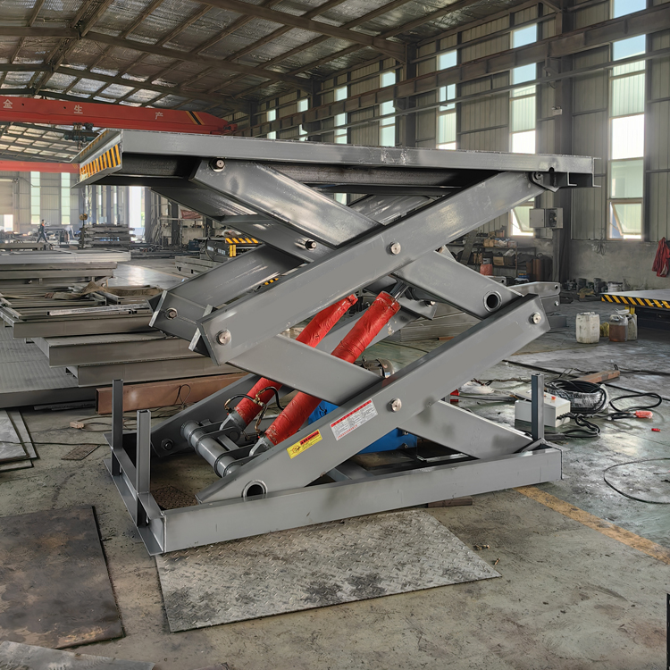 Professional Factory Scissor Lift Stationary Hydraulic Vertical Static Cargo Scissor Lift People Elevator Platform Steel 800