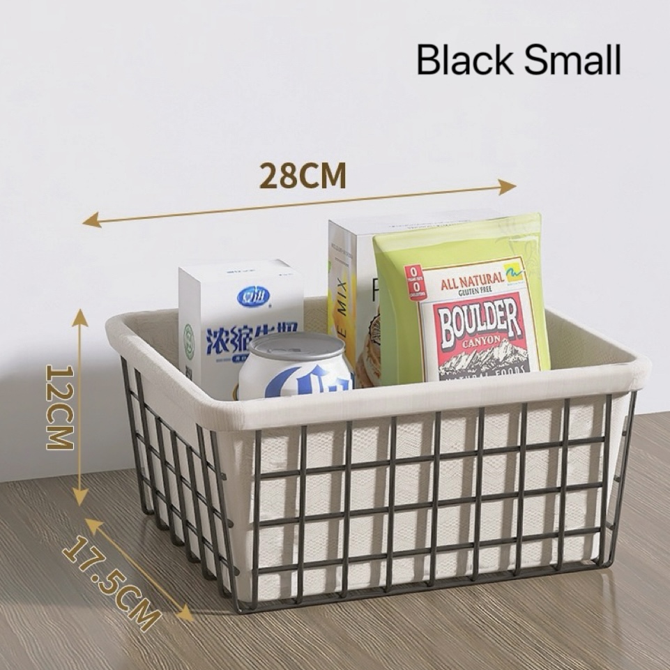Metal Wire Organizer Baskets Storage Baskets Pantry Baskets for Kitchen Living Room